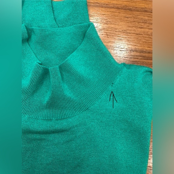 J.Crew Mockneck Silk-Blend Sweater with Ribbed Trim - Bright Alpine - Picture 6 of 11